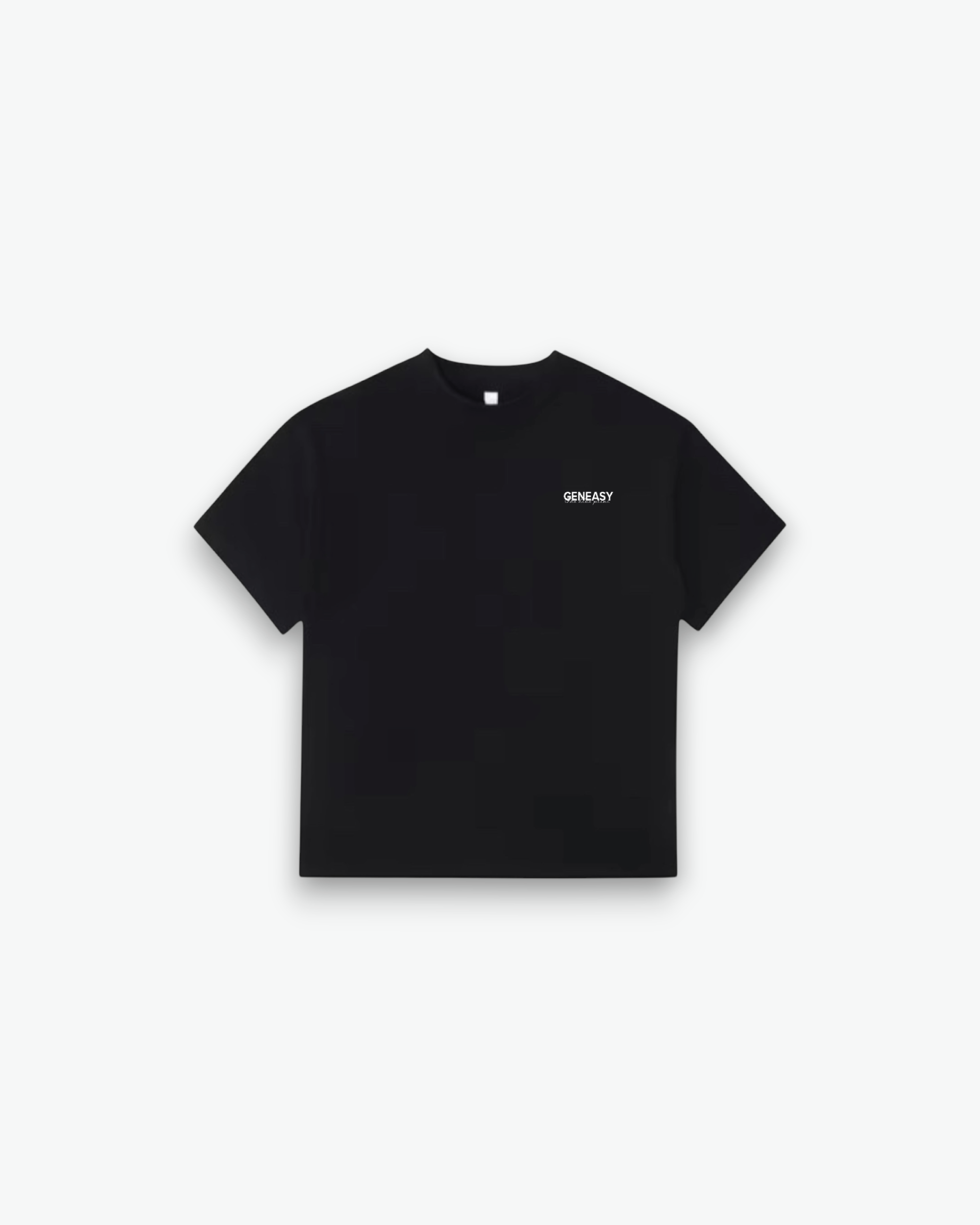 The blue print T-shirt Black