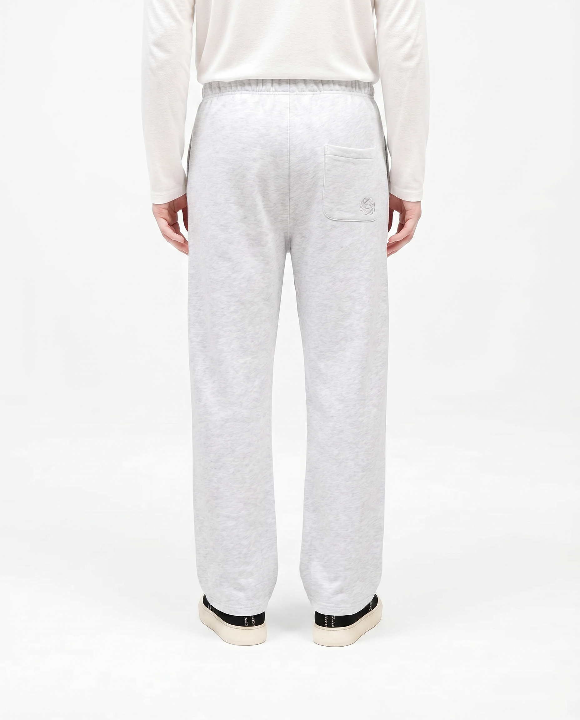 The blue print pants Grey